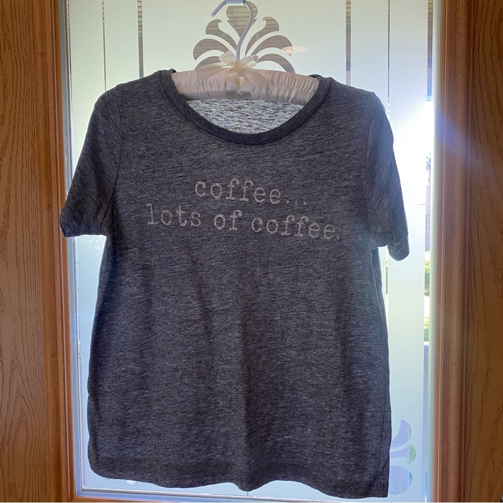 Chic Gray Coffee Lover's Tee